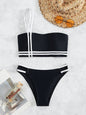 Unveil Your Beach Glamour Seductive One-Shoulder Bikini Swimwear