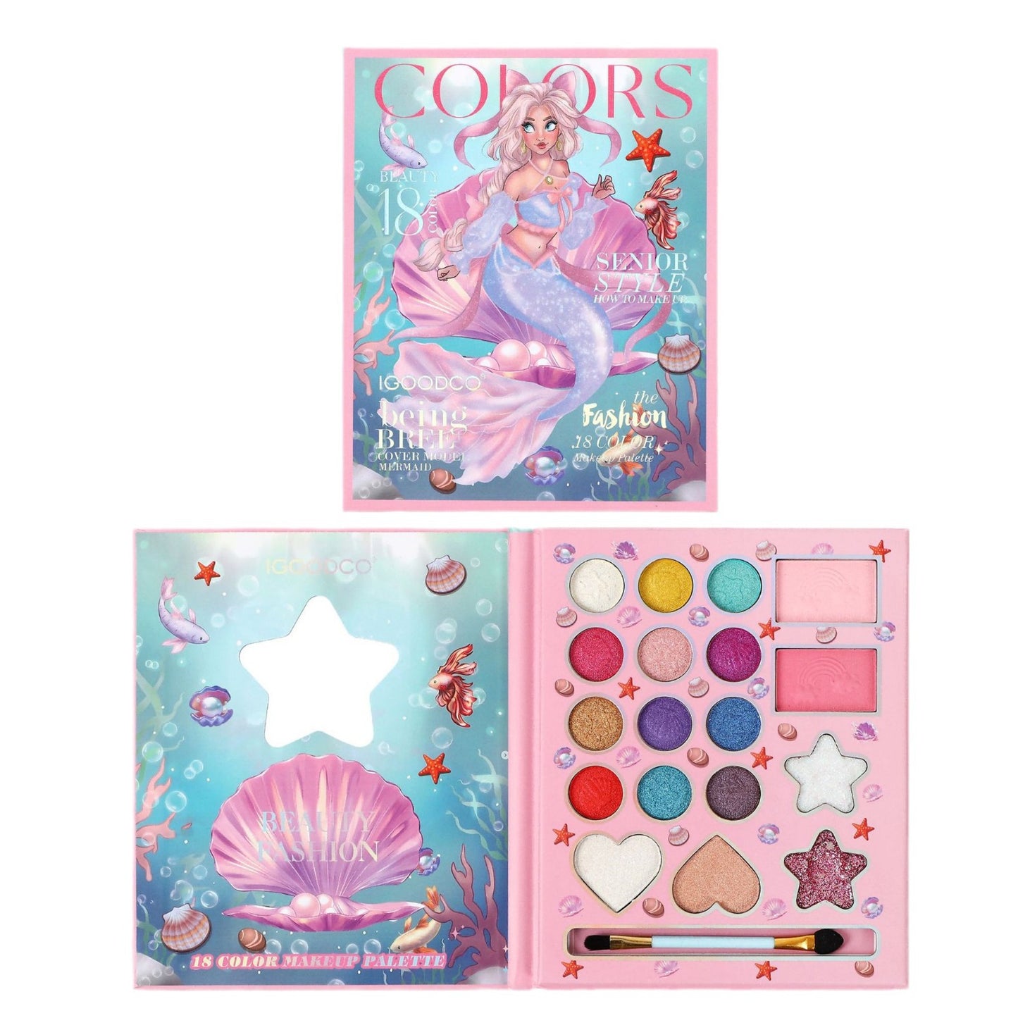 New FashionBest-Selling Mermaid Princess Eyeshadow Palette - Matte & Shimmer-homeunderwear