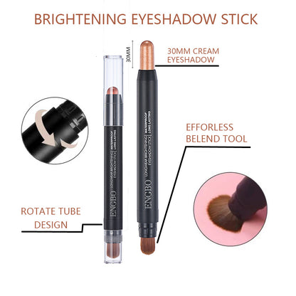 New Dual-Ended Long-Lasting Eyeshadow Pen with Brush-Homeunderwear