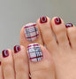 Removable Toe Nail Art, Wear-On Foot Nails