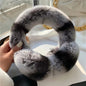 Cute Winter Real Rabbit Fur Ear Muffs - Foldable & Warm