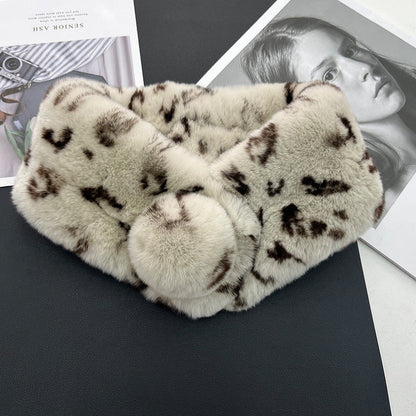 Luxury Real Rabbit Fur Scarf - Winter Velvet Touch