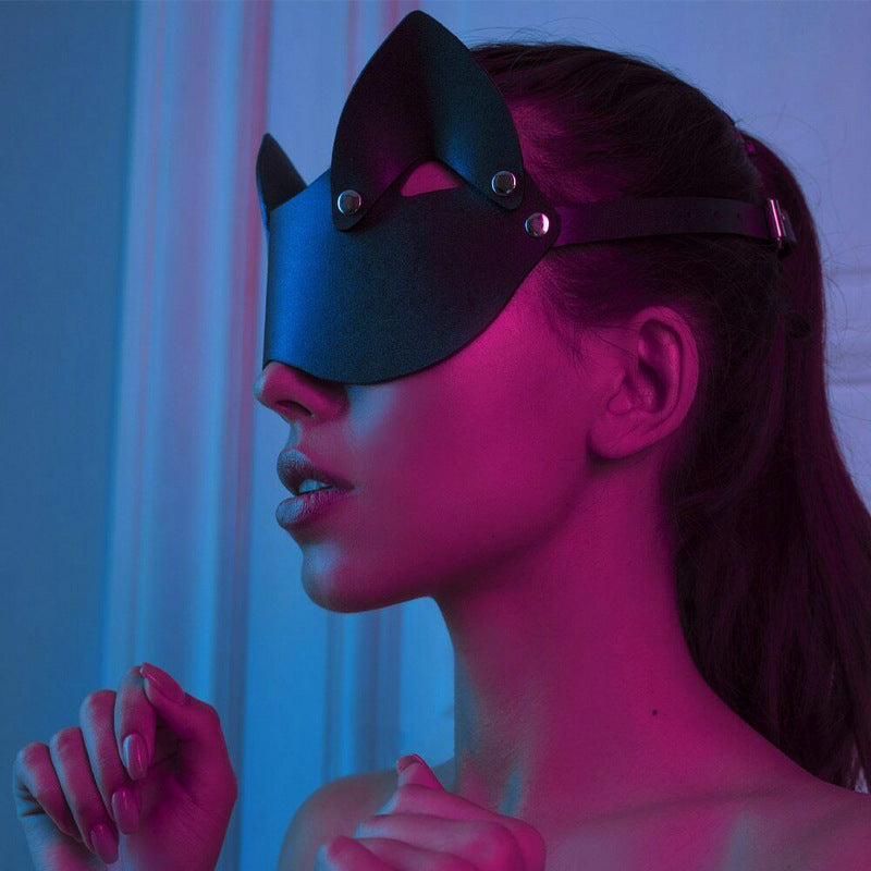 Sexy Blackout Cat Flirting Eye Mask