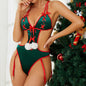 Sexy 2025 Christmas Velvet Temptation Bodysuit