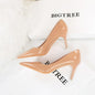 Minimalist High Heel Patent Leather Sexy Slim Women's Shoes-1