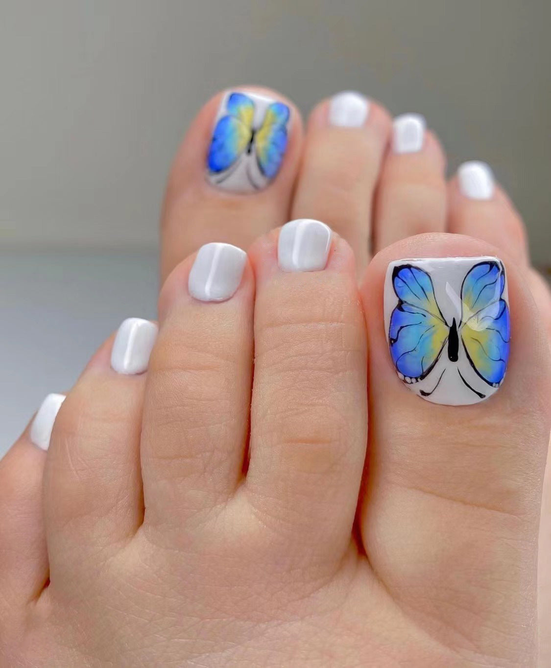 Removable Toe Nail Art, Wear-On Foot Nails