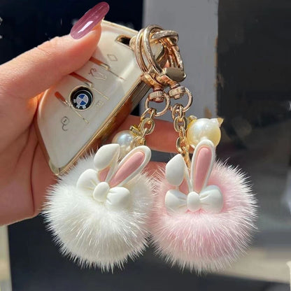 Cute Rabbit Plush Keychain - TikTok Doll & Bag Charm