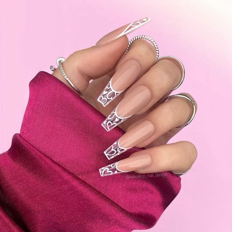 Removable Nail Extensions, Elegant Ballet Style