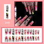 New FashionPink Spider Line Nail Tips-homeunderwear