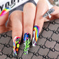 Ins-Style 24-Piece Star Eye Color Press-On Nails