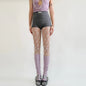 Spring and Summer New Color Jacquard Lace Floral Hollow Fishing Net Shaping Hip Lift Lace Pantyhose