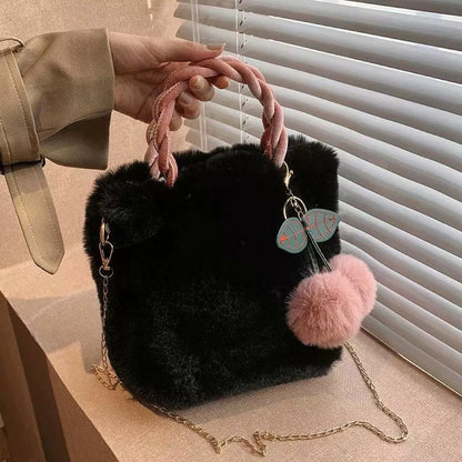 Cute Cherry Plush Handbag -  Fall Collection