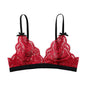 Open Cup Lace Bow See-through Push-up Bras