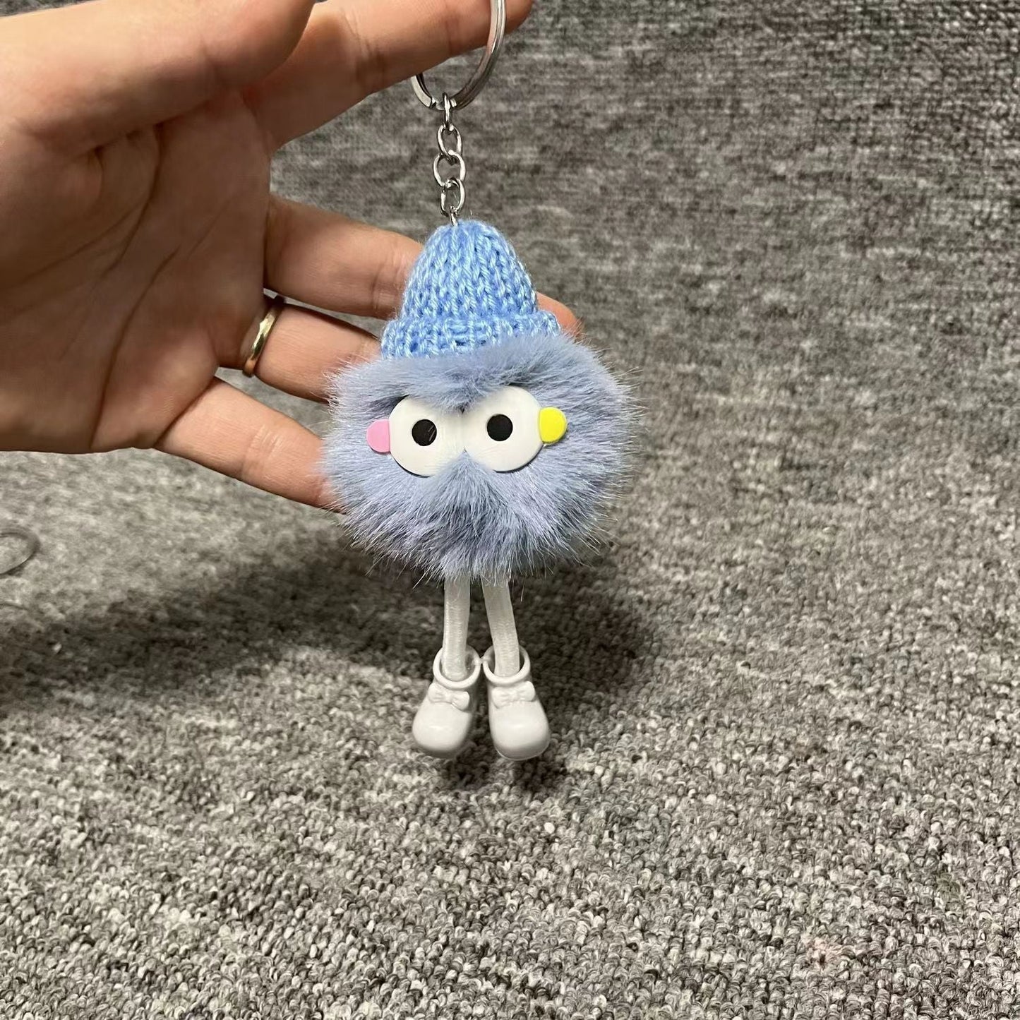 Cute Plush Hat Keychain - High-Quality School Gift