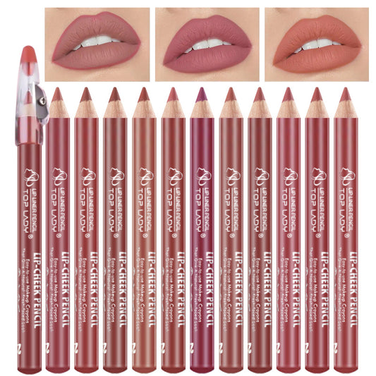 New Fashion12-Color Matte Lipstick Pen - Long-Lasting, Non-Transfer-homeunderwear