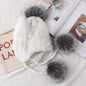 Stylish Mink Fur Hat with Fox Pom Pom