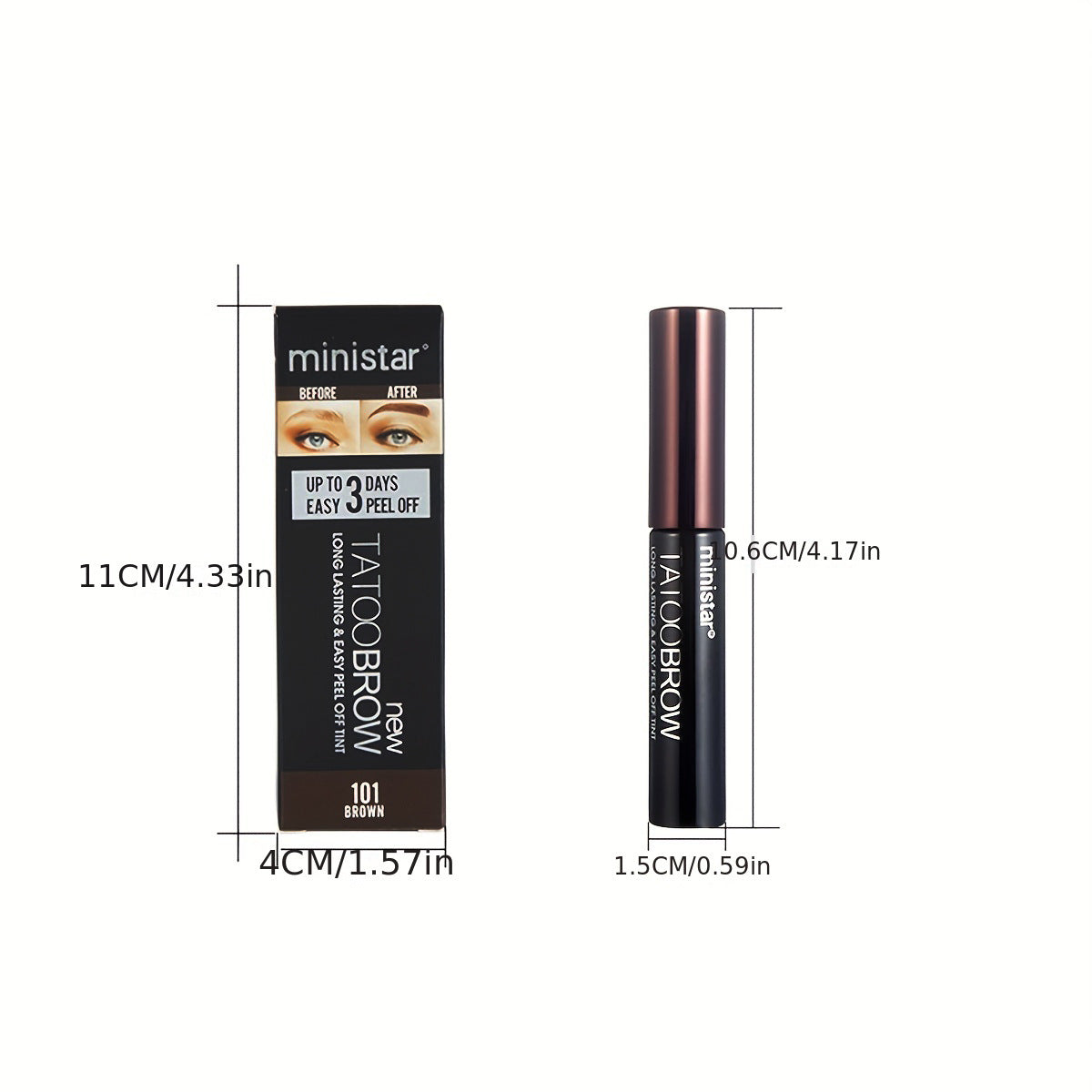 Peel-Off Brow Gel - Long-Lasting, Waterproof, Easy to Apply