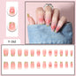 Y6 Ins Trendy Fall Nails: Almond Flashy Nail Tips