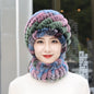 Warm Real Rabbit Fur Winter Hat for Seniors