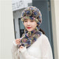 Winter Real Rabbit Fur Hat & Scarf Set - Warm & Stylish