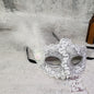 Feather Side Hat Ball Eye Mask