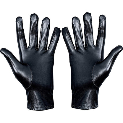 Metallic Black Clothing Gloves