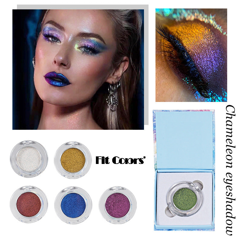 New Fashion Optical Chameleon Metallic Eye Shadow Powder with Iridescent Sparkle-Homeunderwear