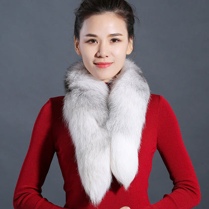 Winter Fox Fur Scarf - Stylish & Warm Neck Wrap