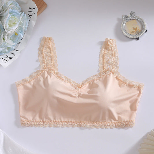 Plus Size French Lace Wireless Bra