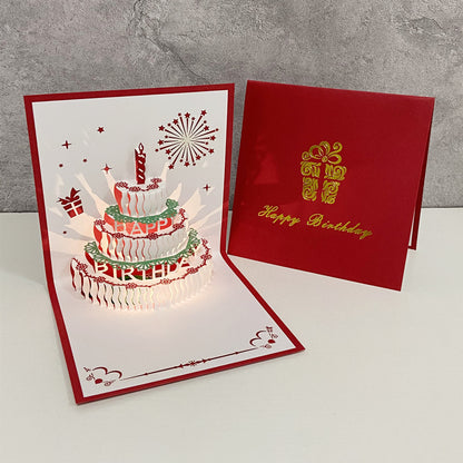 Ins - style 3D Birthday Greeting Card