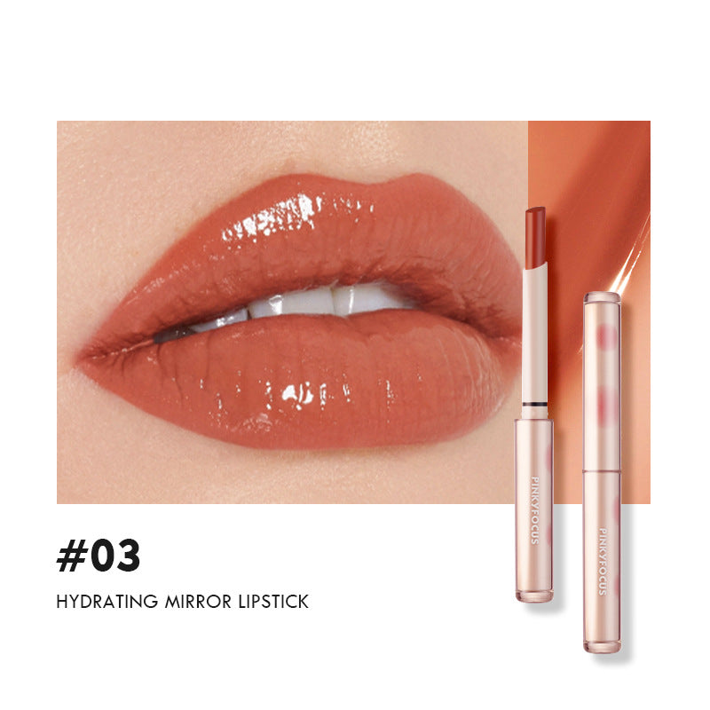 Pinkyfocus Hydrating Mirror Lipstick - Long-Lasting, Non-Transfer