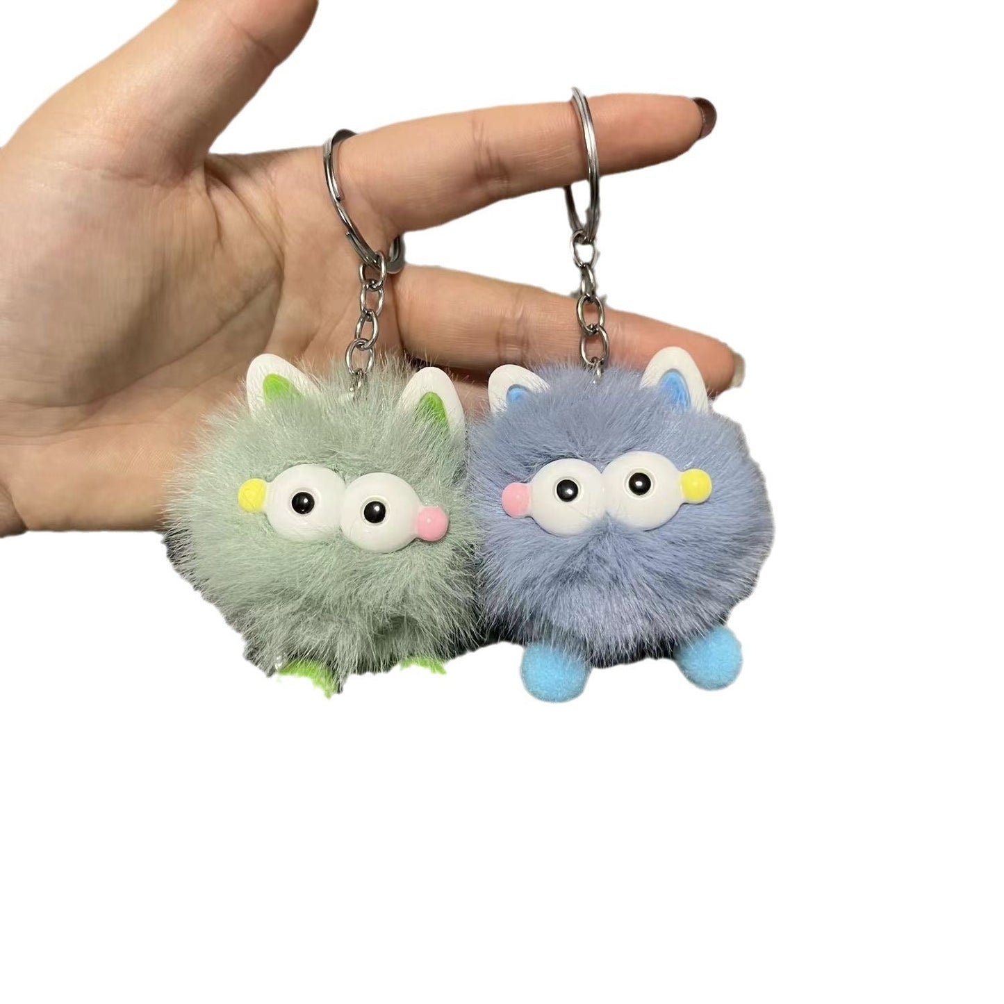 Cute Ear Fairy Plush Keychain - Cartoon Bag Charm