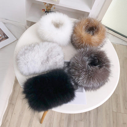 Warm Fox Fur Neck Warmer - Winter Fashion Accessory