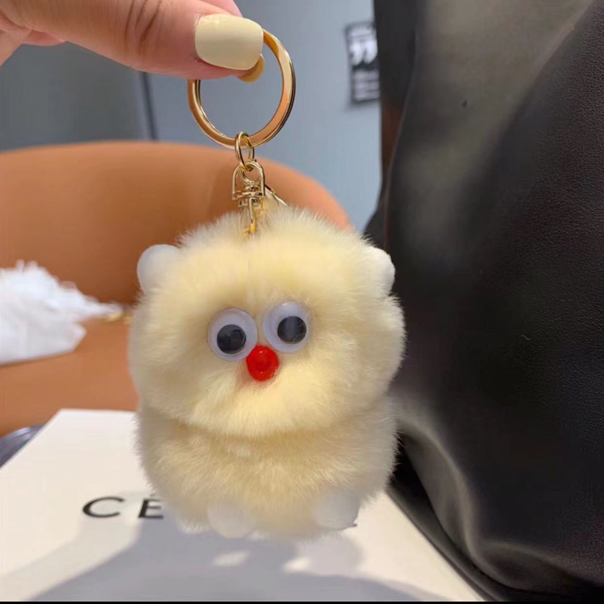 Cute Monster Plush Keychain - Ins Trendy Bag Charm