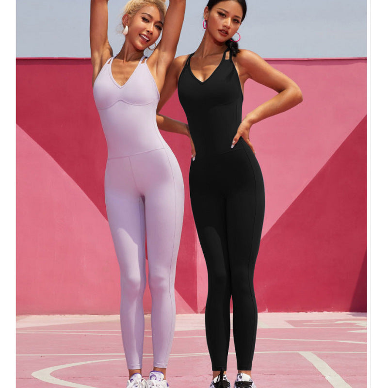 Fashion Jumpsuit Yoga Wear Sports Set