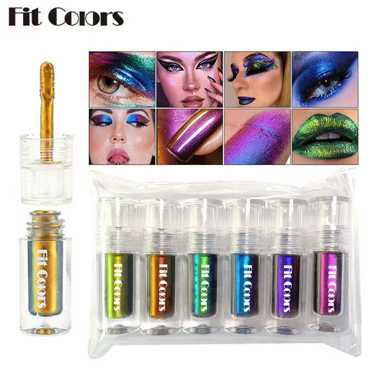 New Fashion Optical Chameleon Eye Shadow and Lip Serum Set-Homeunderwear