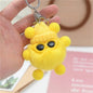 Real Rabbit Fur Rabbit Keychain Cute Fluffy Charm