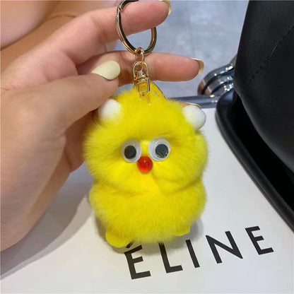 Cute Monster Plush Keychain - Ins Trendy Bag Charm