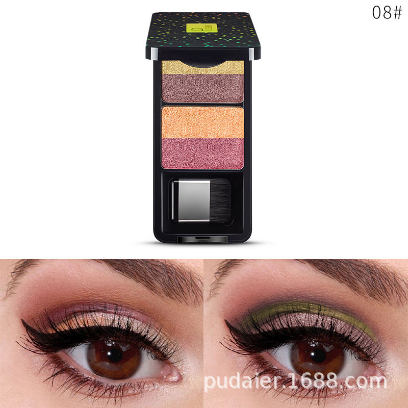 Pudaier Shimmer Duochrome Eye Shadow - Waterproof, Long-Lasting