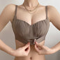 Open Cup Folds Piping Push-up Bras