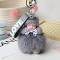 Cute Fox Fur Ball Sleepy Doll Keychain - Bag Charm