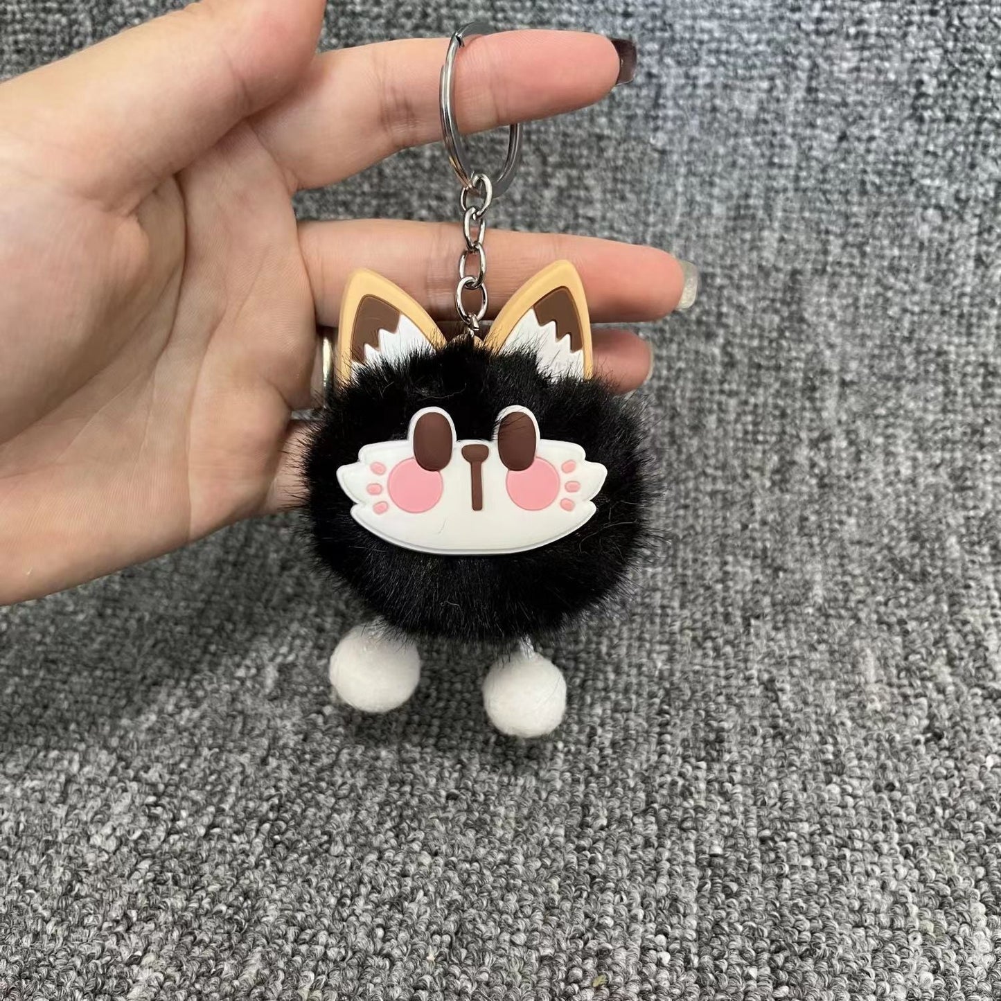 Cute Retro Maneki Neko Plush Keychain - Gift Toy