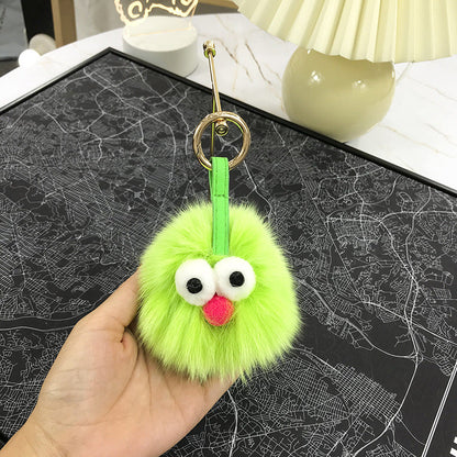 Cute Sesame Street Hair Ball Fur Cartoon Doll Fox Hair Accessory