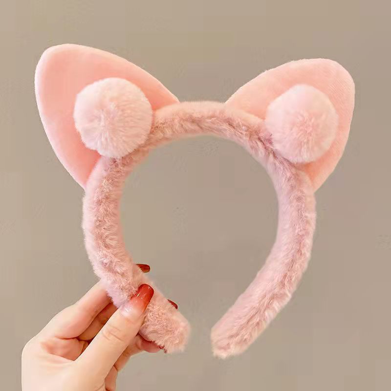 Cute Cat Ear Ball Headband