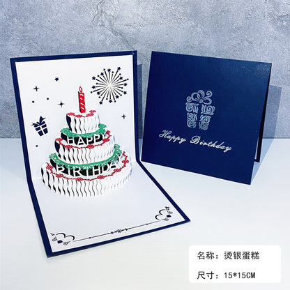 Ins - style 3D Birthday Greeting Card