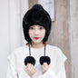 Winter Real Rabbit Fur Ear Flap Hat - Stylish & Warm