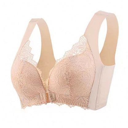 Open Cup Lace Back Push-up Bras