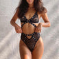 Free Shipping For Leopard High Waist Bralette Set