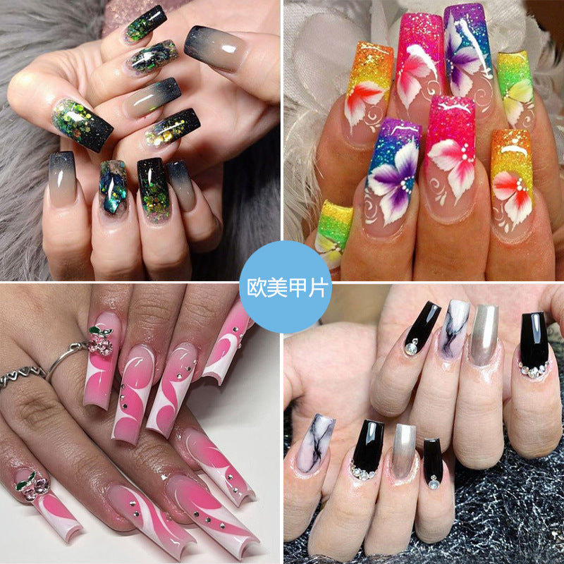 New FashionLong Shiny INS Style Nail Tips