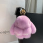 Cute New Rex Rabbit Fur Charm for Bags & Keys